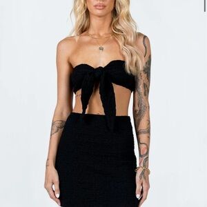 Princess Polly Ruched Black Set